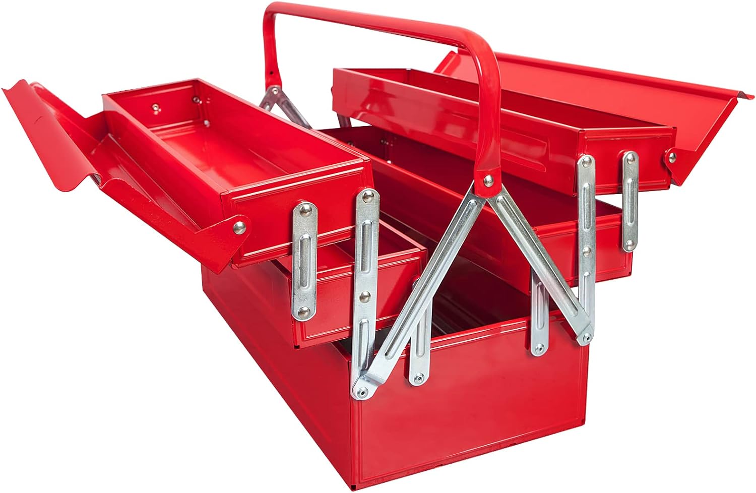 BIG RED 18 Tool Box,Portable Steel/Metal Locking Toolbox