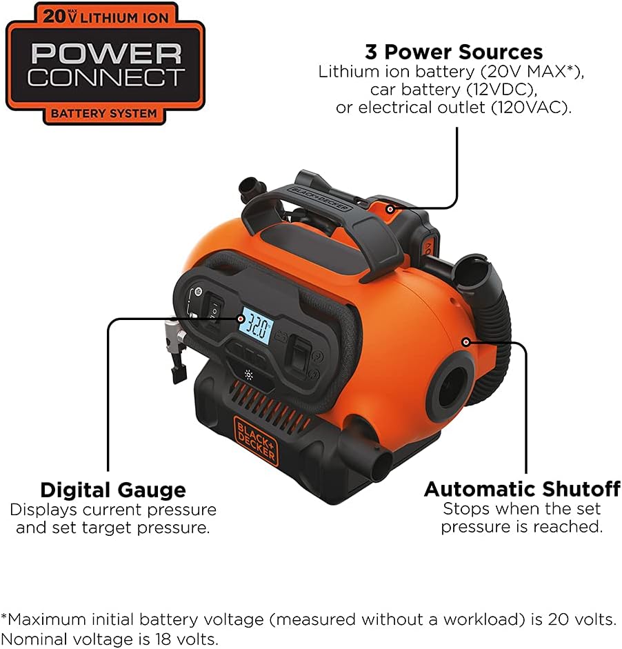 Lithium-Ion Battery For B+D 20-Volt Max Cordless Tools