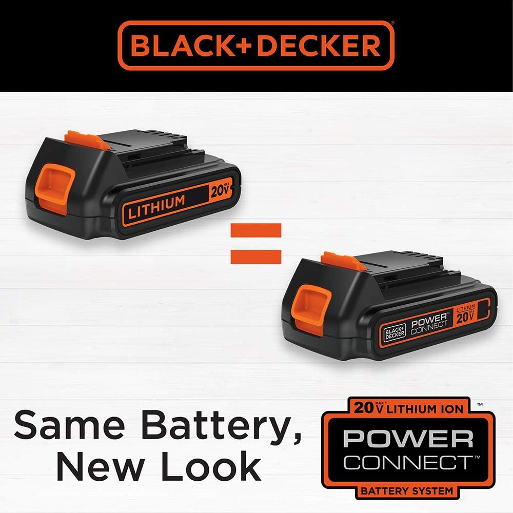 BLACK+DECKER 20V MAX Orbital Sander, Cordless, 12,000 OPM, 2 Sandpaper  Sheets, Battery and Charger Included (BDCRO20C)