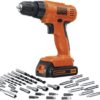 BLACK+DECKER 20V MAX* POWERECONNECT Cordless Drill/Driver + 30 pc. Kit (LD120VA)