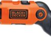 BLACK+DECKER Cordless Screwdriver with Pivoting Handle, Electric Screwdriver, 180 RPM, 3.6V, Charger and 2 Hex Shank Bits Included (Li2000)