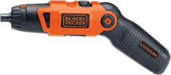 BLACK+DECKER Cordless Screwdriver with Pivoting Handle, Electric Screwdriver, 180 RPM, 3.6V, Charger and 2 Hex Shank Bits Included (Li2000)