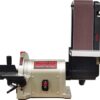 BUCKTOOL Direct Drive Bench Belt Sander, 4x36 in Belt and 8 in Disc Sander, 3/4HP Belt Sander for Woodworking, 5.0A Benchtop Belt Sander