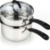 Cook N Home 2 Quarts Double Boiler, Silver