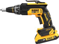 DEWALT 20V Max Drywall Screwgun with (2) 2Ah Batteries and Charger (DCF630D2)