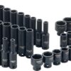DEWALT Impact Socket Set, MM/SAE, Combination Set, 1/4-Inch Drive, 48-Piece (DWMT19251)