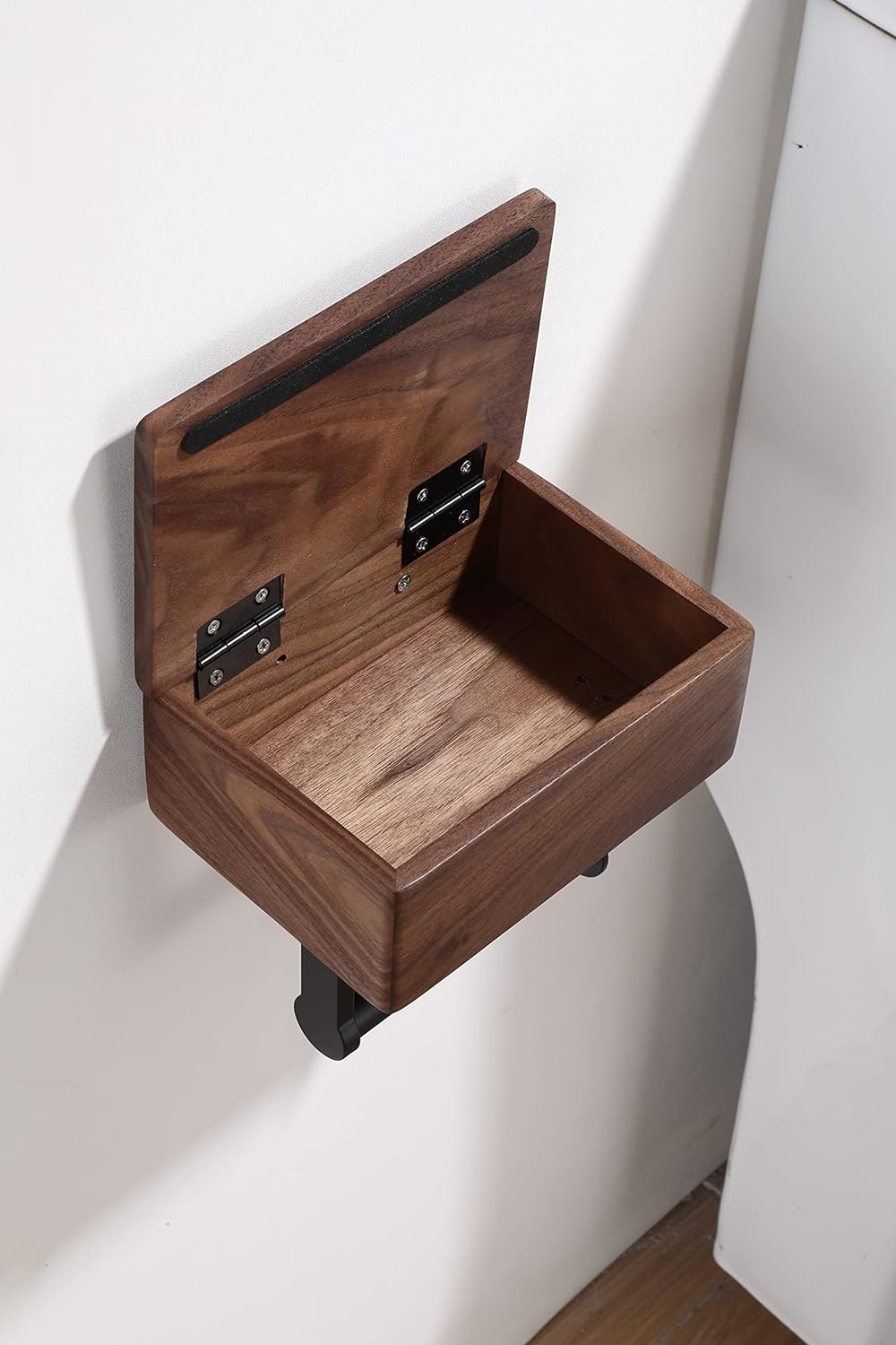 Day Moon Designs Wood Toilet Paper Holder-Wooden Wall Mount Toilet