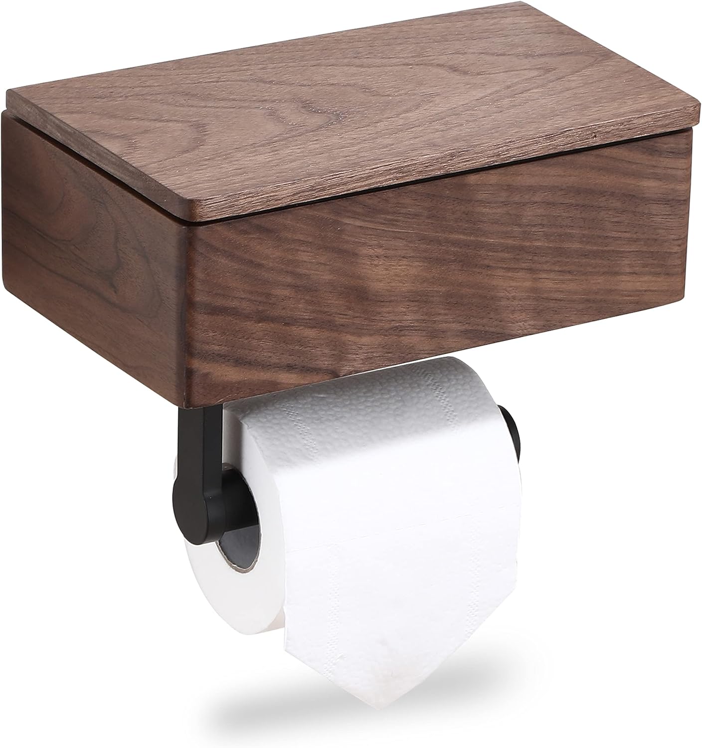 Solid Oak Toilet Paper Holder and Storage Cabinet