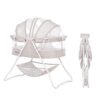 Dream On Me Karley Bassinet in Cool Grey, Lightweight Portable Baby Bassinet, Quick Fold and Easy to Carry , Adjustable Double Canopy, Indoor and Outdoor Bassinet with Large Storage Basket.