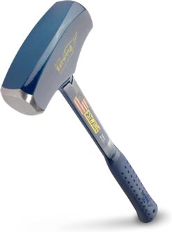 ESTWING BIG BLUE Drilling/Crack Hammer - 4-Pound Long Handle Sledge with Forged Steel Construction & Shock Reduction Grip - B3-4LBL