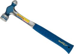ESTWING Ball Peen Hammer - 8 oz Metalworking Tool with Forged Steel Construction & Shock Reduction Grip - E3-8BP,Blue