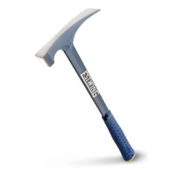 ESTWING Bricklayer's/Mason's Hammer - 22 oz Masonry Tool with Forged Steel Construction & Shock Reduction Grip - E6-22BLCL,Blue