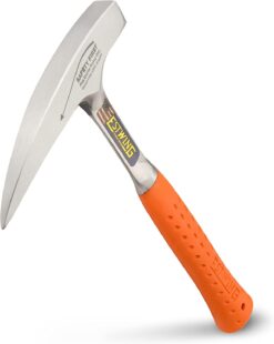 ESTWING Rock Pick - 22 Oz Geology Hammer with Pointed Tip & Shock Reduction Grip - EO-22P