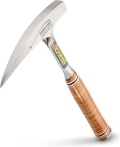 ESTWING Rock Pick - 22 oz Geology Hammer with Pointed Tip & Genuine Leather Grip - E30