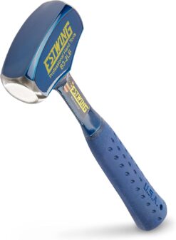 Estwing Drilling/Crack Hammer - 2-Pound Sledge with Forged Steel Construction & Shock Reduction Grip - B3-2LB , Blue