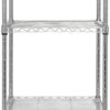 Finnhomy Heavy Duty 5 Tier Wire Shelving Unit, 18x18x59-inches 5 Shelves Storage Rack, Metal Shelving with Thicken Steel Tube, NSF Certified, Chrome