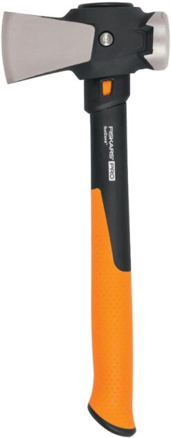 Fiskars Pro IsoCore Maul - 2.5-Pound Wood Splitter for Small Size Logs and Kindling with Shock-Absorbing Handle - Black/Orange