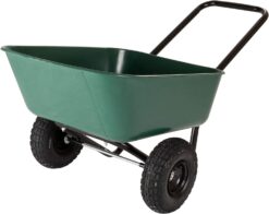 Garden Star 70019 Garden Barrow Dual-Wheel Wheelbarrow/Garden Cart