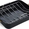 GreenPan Reserve Healthy Ceramic Nonstick Roasting Pan, 13" x 16", Black