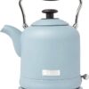 Haden 75025 HIGHCLERE Vintage Retro 1.5 Liter/6 Cup Capacity Innovative Cordless Electric Stainless Steel Tea Pot Kettle with 360 Degree Base, Pool Blue