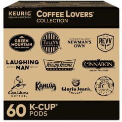 Keurig Coffee Lovers Collection Variety Pack, Single-Serve Coffee K-Cup Pods Sampler, 60 Count