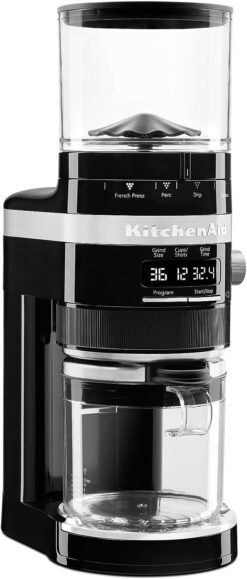 KitchenAid Burr Coffee Grinder - KCG8433 - Onyx Black, 10 Oz