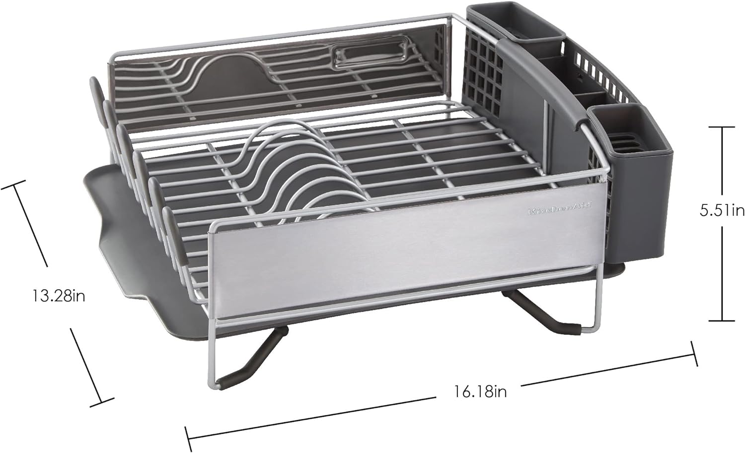 KitchenAid Compact Stainless Steel Dish Rack