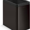 Kohler K-31314-BST 25-Liter Open-Top Trash Can, Black Stainless Steel