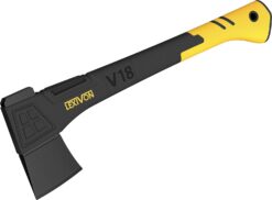 LEXIVON V18 Chopping Axe, 18-Inch Lightweight Fiber-Glass Composite Handle & Ergonomic TPR Grip | Protective Carrying Sheath Included (LX-V18)