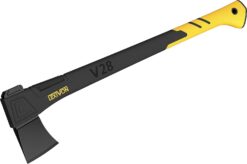 LEXIVON V28 Chopping Axe, 28-Inch Lightweight Fiber-Glass Composite Handle & Ergonomic TPR Grip | Protective Carrying Sheath Included (LX-V28)