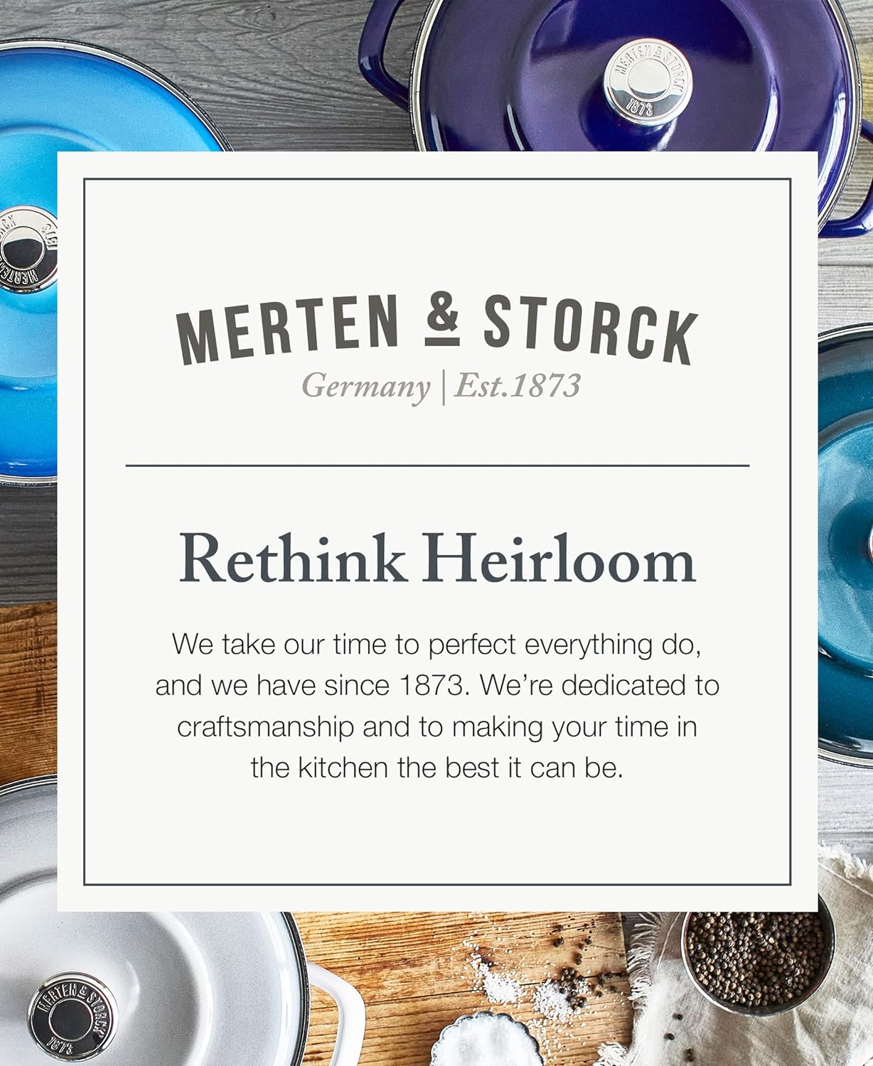 Merten & Storck Enameled Iron 1873 Dutch Oven, 7-Quart