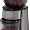 Mr. Coffee Automatic Burr Mill Coffee Grinder with 18 Custom Grinders, Silver