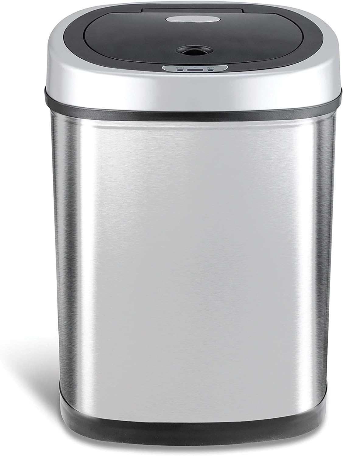 https://bigbigmart.com/wp-content/uploads/2023/10/NINESTARS-DZT-42-9-Automatic-Touchless-Infrared-Motion-Sensor-Trash-Can-11-Gal-42L-Stainless-Steel-Base-Oval-Silver-Black-Lid5.jpg