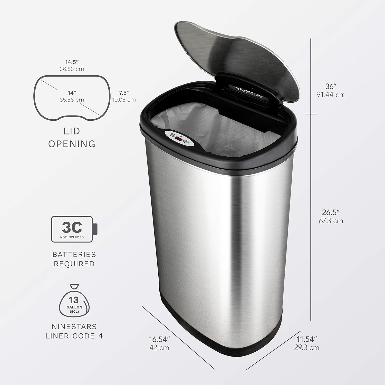 https://bigbigmart.com/wp-content/uploads/2023/10/NINESTARS-DZT-50-13-Automatic-Touchless-Motion-Sensor-Oval-Trash-Can-with-Black-Top-13-gallon-50-L-Stainless-Steel2.jpg