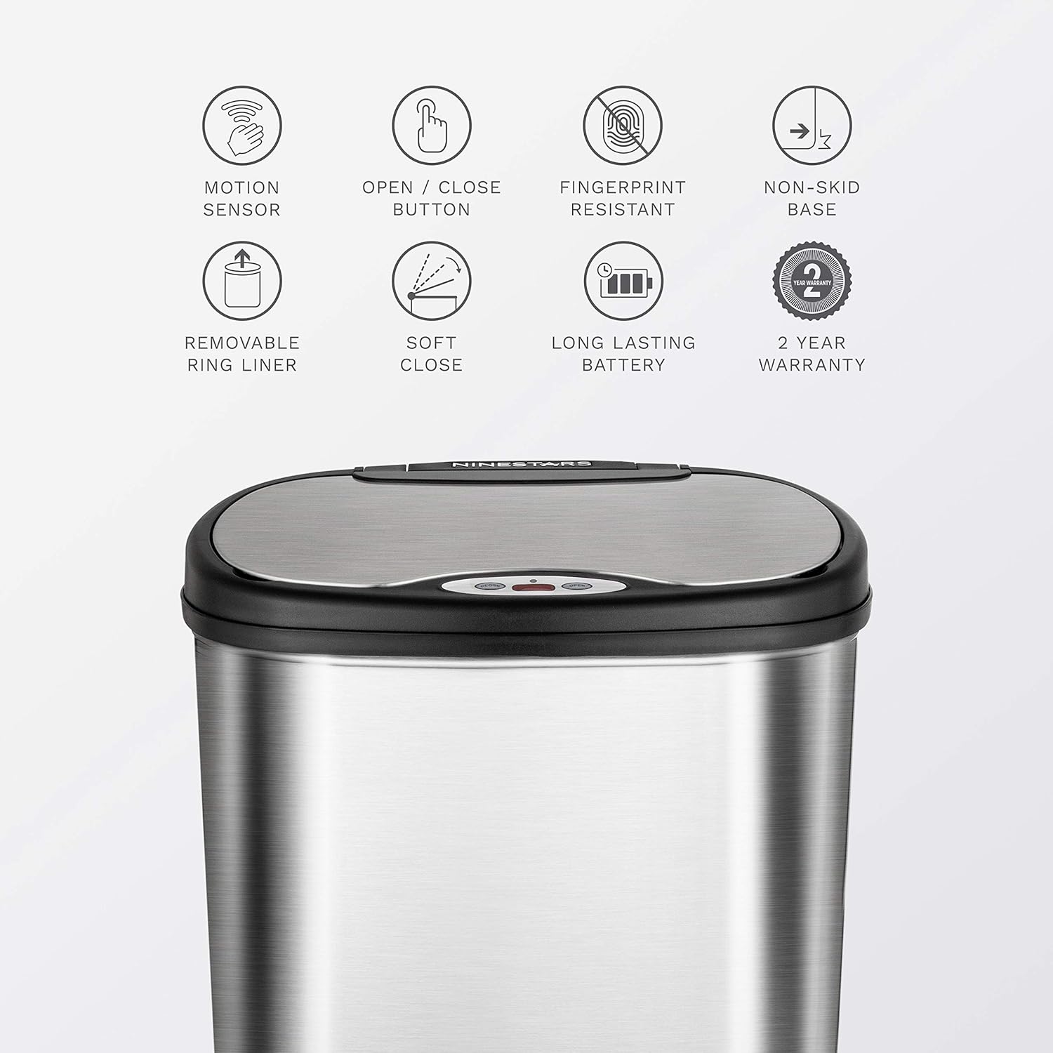 https://bigbigmart.com/wp-content/uploads/2023/10/NINESTARS-DZT-50-13-Automatic-Touchless-Motion-Sensor-Oval-Trash-Can-with-Black-Top-13-gallon-50-L-Stainless-Steel3.jpg