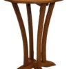 Outdoor Interiors Eucalyptus 30-Inch Diameter Round Bar Table