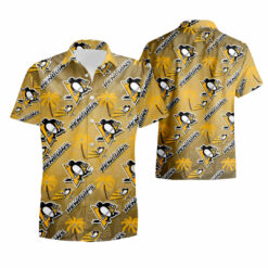 Pittsburgh Penguins Hockey Team 3d Print Summer Hawaiian Shirt And Shorts -  Banantees