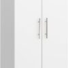 Prepac Elite Deep Storage Cabinet with Fixed and Adjustable Shelves,and More, 24" W x 65" H x 16" D, White