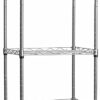REGILLER 5-Wire Shelving Metal Storage Rack Adjustable Shelves, Standing Storage Shelf Units for Laundry Bathroom Kitchen Pantry Closet(Silver, 16.6L x 11.8W x 53.5H)