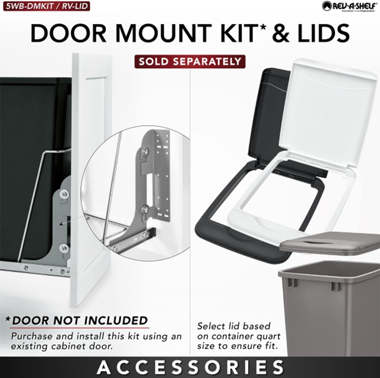 Double 35 qt Pullout Waste Bins