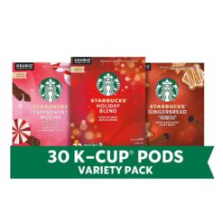 Starbucks K-Cup Coffee Pods, Medium Roast And Naturally Flavored Coffee, Limited Edition Holiday Coffee Variety Pack, 100% Arabica, 3 Boxes (30 Pods Total)