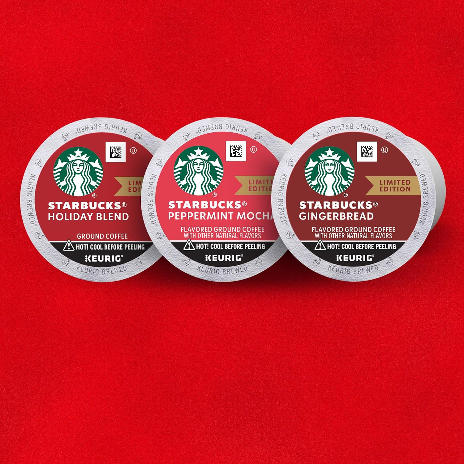 Starbucks Coffee, Ground, Gingerbread, Limited Edition, K-Cup Pods - 10 pack, 0.37 oz pods