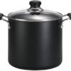 T-fal Initiatives Nonstick Stockpot 8 Quart Oven Broiler Safe 350F Cookware, Pots and Pans, Dishwasher Safe Black