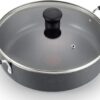 T-fal Specialty Nonstick Sauté Pan 12 Inch Oven Broiler Safe 350F Cookware, Pots and Pans, Dishwasher Safe Black