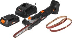 WEN Cordless Detail File Sander, Variable Speed with 20V Max 2.0 Ah Lithium-Ion Battery and Charger (20437)