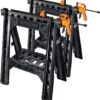 WORX WX065 Clamping Sawhorses with Bar Clamps