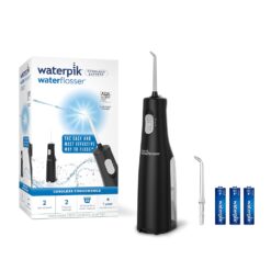 Waterpik Cordless Water Flosser, Battery operated & Portable for Travel & Home, ADA Accepted Cordless Express, Black WF-02