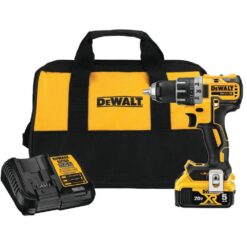 DEWALT DCD791P1 20V MAX XR Cordless Brushless 1/2 in. Drill/Driver with (1) 20V 5.0Ah Battery, Charger and Bag