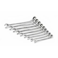GEARWRENCH 85298 SAE 72-Tooth XL X-Beam Flex Head Combination Ratcheting Wrench Tool Set (9-Piece)