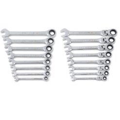 GEARWRENCH 866956795COMBO Standard and Flex-Head SAE Combination Ratcheting Wrench Set (16-Piece)
